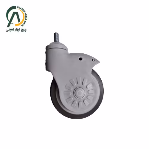 چرخ بیمارستانی خورشیدی پیچی گردان قطر 125 میلی متر
