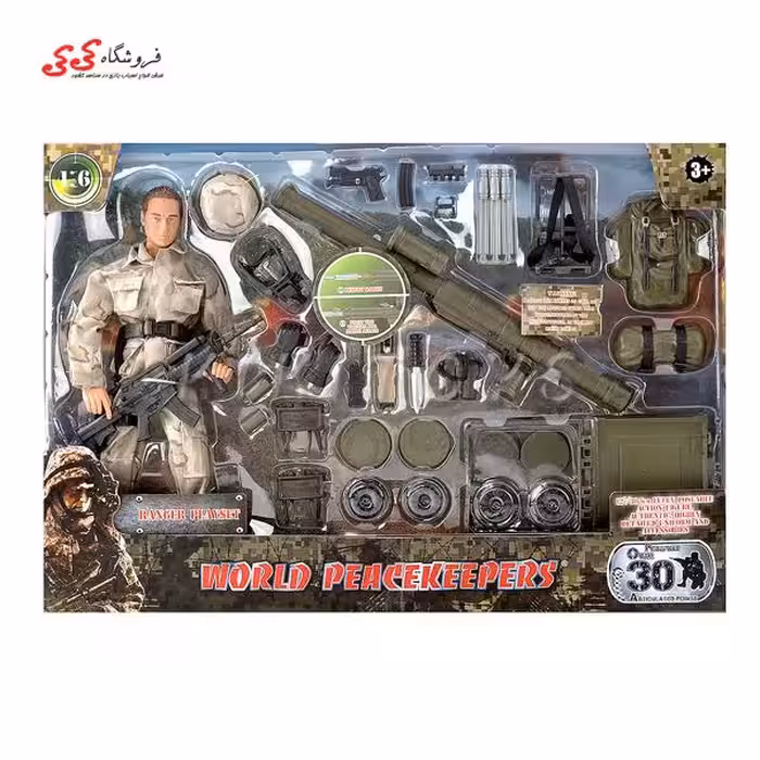 اکشن فیگور سرباز کماندو به همراه بازوکا 90603 ام اند سی RANGER PLAYSET M C TOY