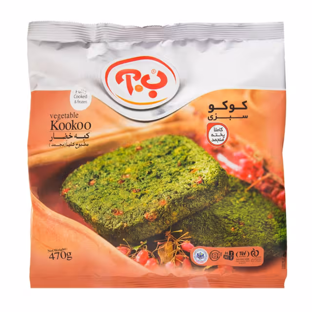 کوکو سبزی بآ مقدار 470 گرمی