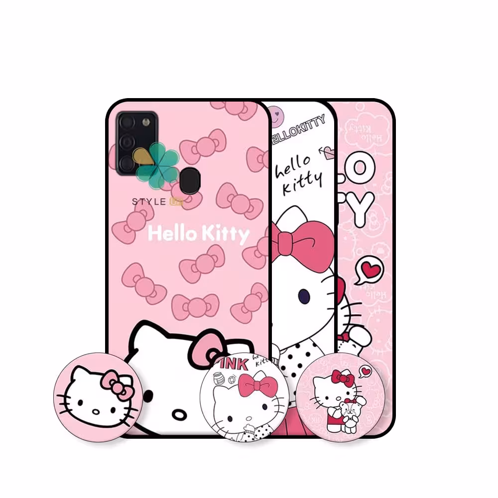 قاب دخترانه گوشی سامسونگ Samsung Galaxy A21s طرح Hello Kitty