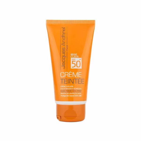 ضدآفتاب بژ روشن Jac Andhrel ژاک آندرل مدل SPF50 پوست خشک و معمولی