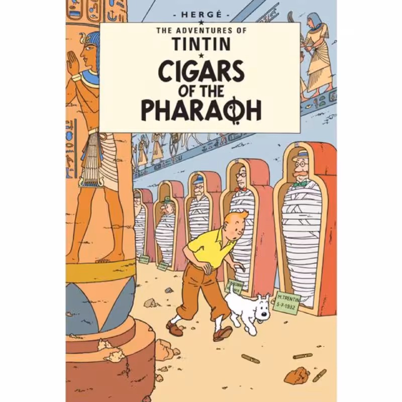 کتاب ماجراهای تن تن The Adventures of TinTin Cigars of The Pharaoh