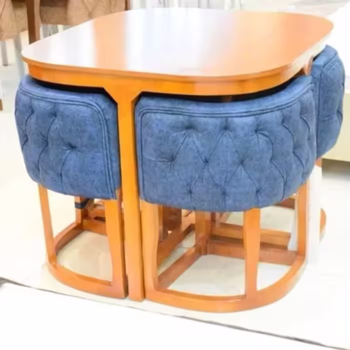 میز و صندلی ناهار خوری چهار نفره، مدل کم جا