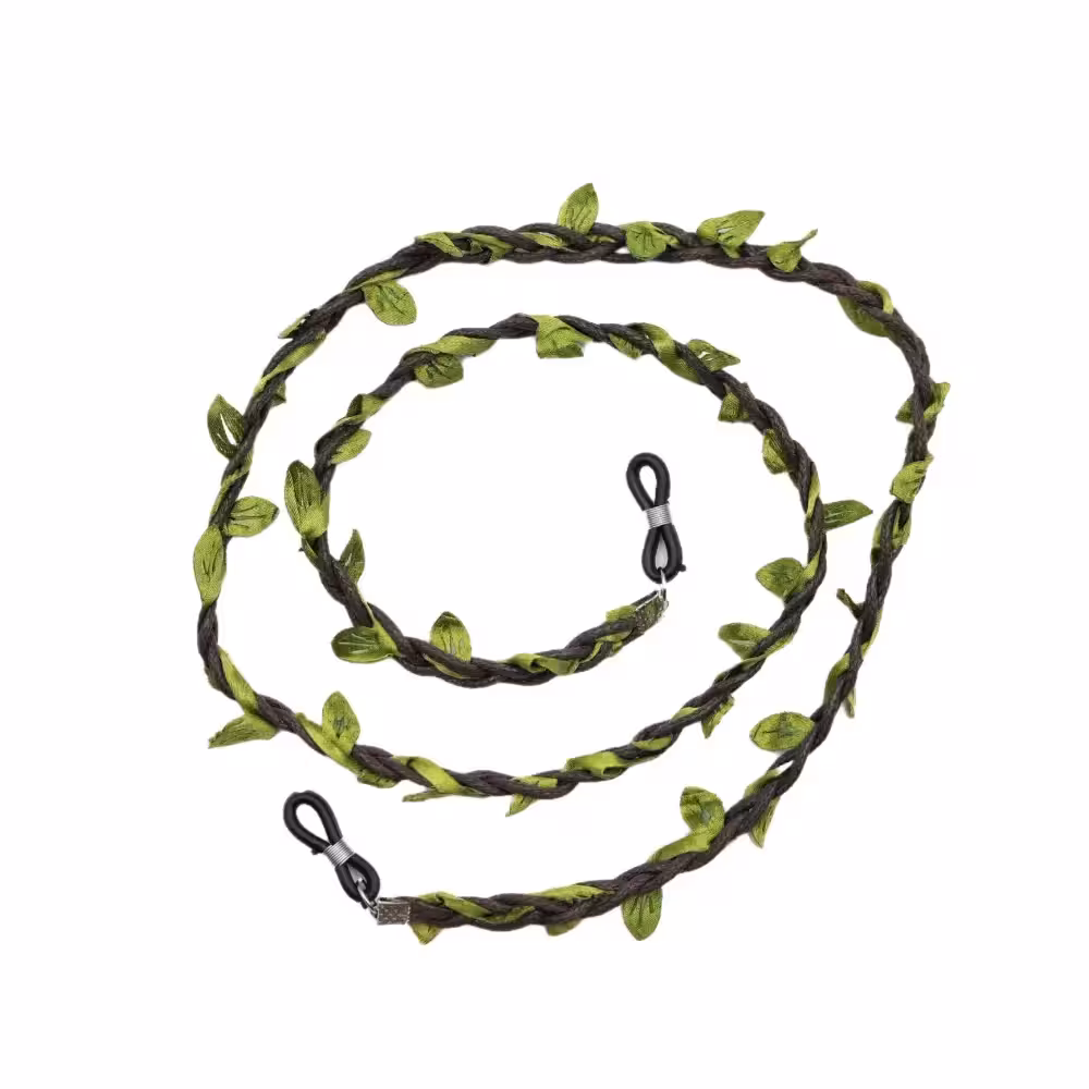 بند عینک مدل برگ رنگ قهوهای