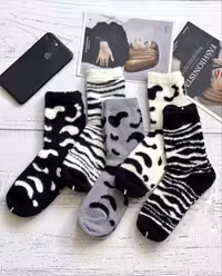 جوراب ساقدار موهر گاوی گورخری