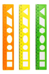 خط کش 20 سانت ژله ای شابلون دار