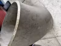 زانو8 اینچ 45 درجه دودرز استلنس استیل رده 40  از جنس   WP /321 4541