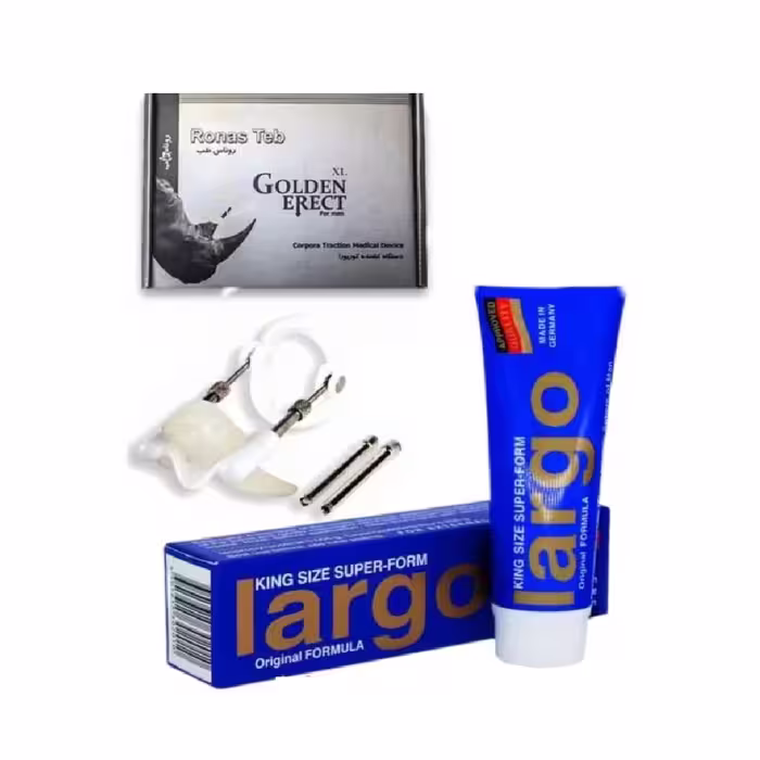 اکستندر (لاجرباکس)مگنت دار(افزایش طول آلت)  ژل حجم دهنده لارگو اورجینال 2028