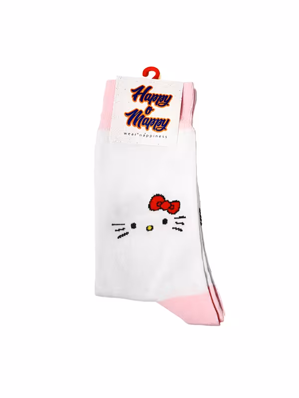 جوراب هپی مپی ساقدار هلو کیتی