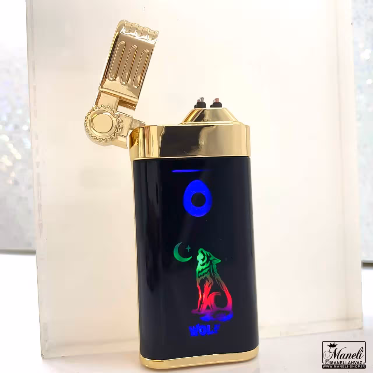 فندک شارژی شوکری طرح گرگ | 14020107