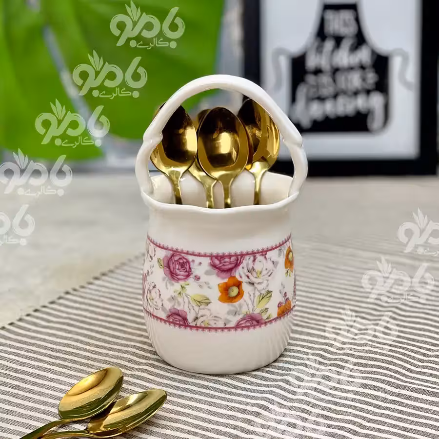 جاقاشقی سرامیکی سبدی گلدار