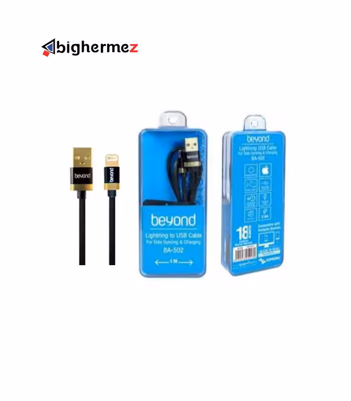 کابل شارژ لایتنینگ بیاند مدل BA-502 به طول 1 متر