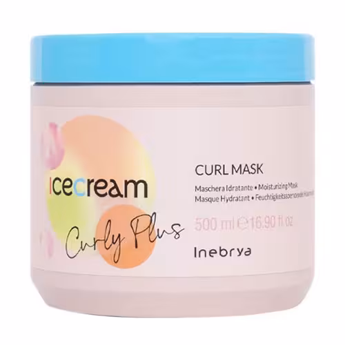 ماسک مو فر کرلی پلاس آیس کریم حجم 500 میل Ice Cream Curly Plus Hair Mask 500ml