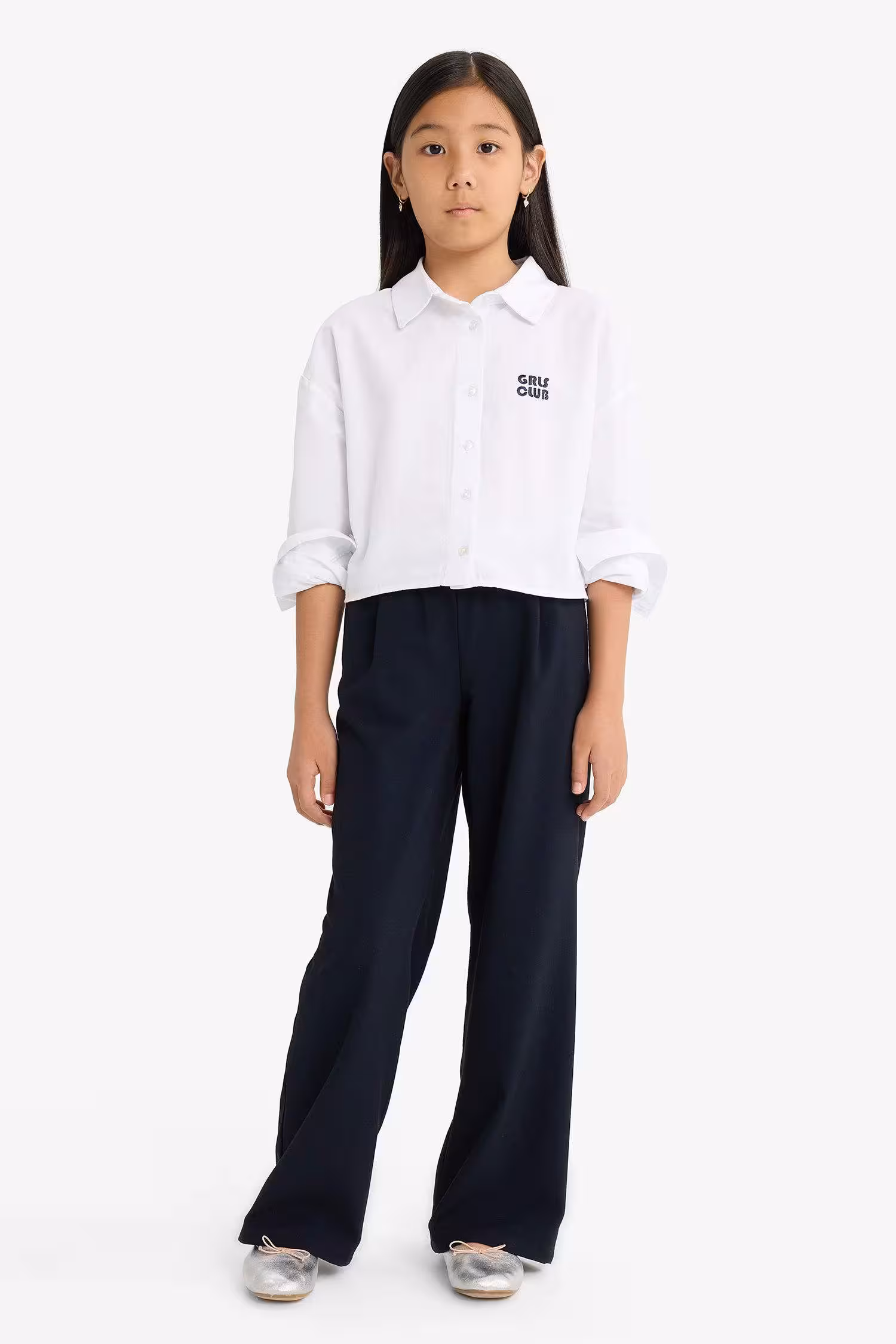 شلوار دخترانه سرمه ای دفکتو