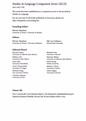 خرید و دانلود نسخه کامل کتاب Non-Canonically Case-Marked Subjects: The Reykjavík-Eyjafjallajökull papers