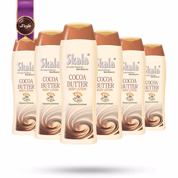 6 عدد لوسیون بدن اسکالا Skala مدل کره کاکائو COCOA BUTTER حجم 400 میلی لیتر (اورجینال)