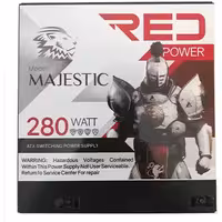 منبع تغذیه کامپیوتر رد مدل majestic 280w