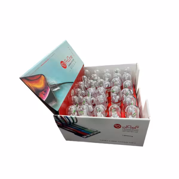 کابل شارژر تایپ سی کپسولی پرووان کارتن 30 عددی