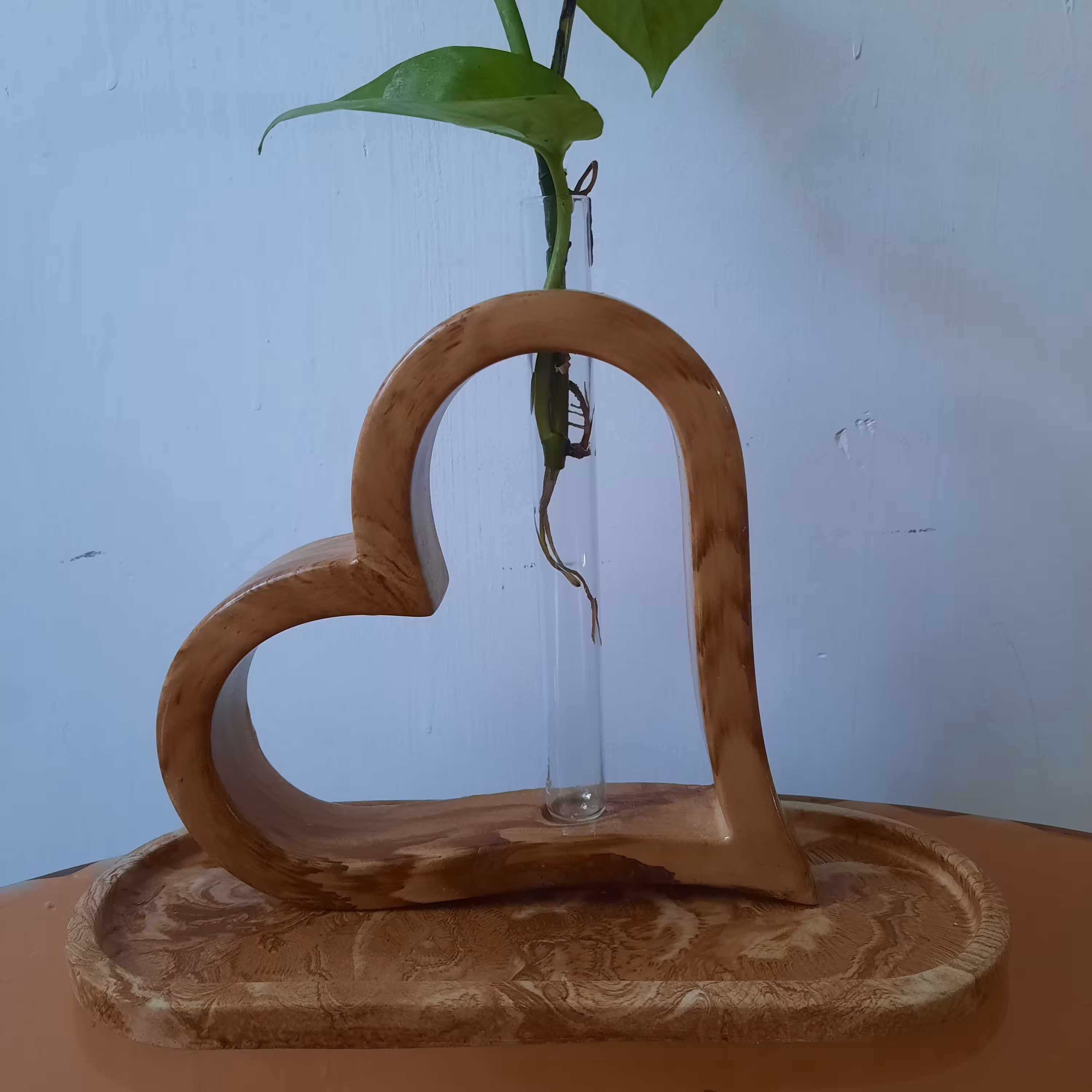 ست گلجا قلب با سینی