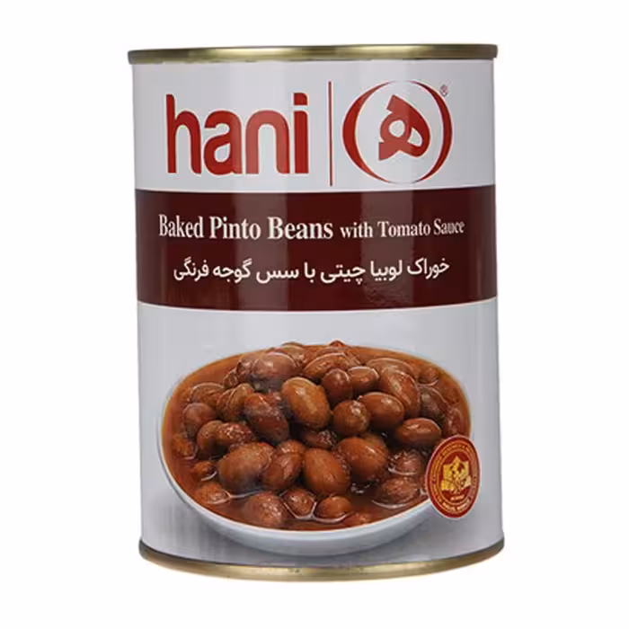 خوراک لوبیا چیتی با سس گوجه فرنگی هانی 380 گرمی