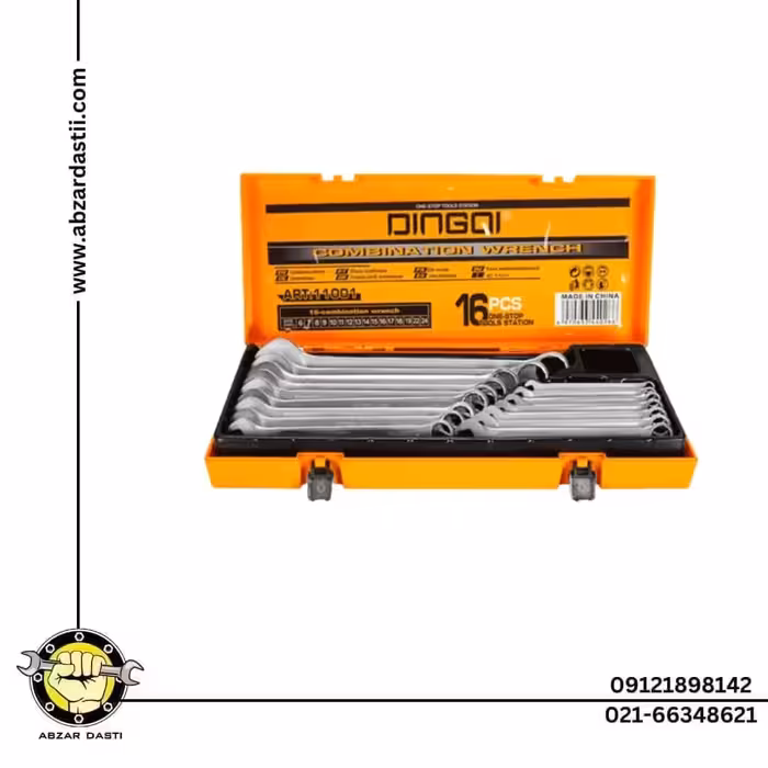ست آچار یک سر رینگی و یک سر تخت دینگی مدل 11001