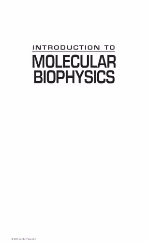 خرید و دانلود نسخه کامل کتاب Introduction to Molecular Biophysics