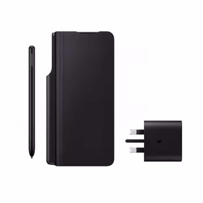 کیف اصلی سامسونگ با قلم و شارژر 25 وات Galaxy Z Fold3 Note Package