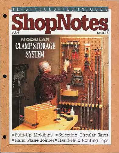 خرید و دانلود نسخه کامل کتاب Woodworking Shopnotes 019 - Modular Clamp Storage System