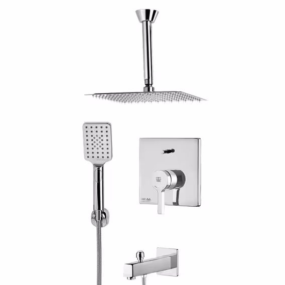 شیر حمام توکار کروم KWC مدل آوا تیپ4