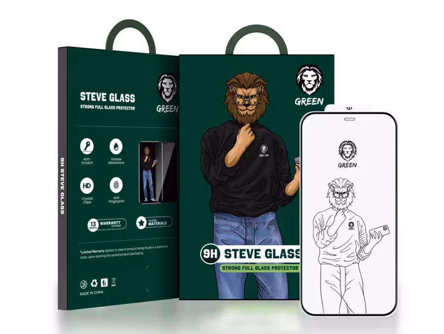 گلاس گرین 9 اچ استیو (آیفون 12/12پرو)