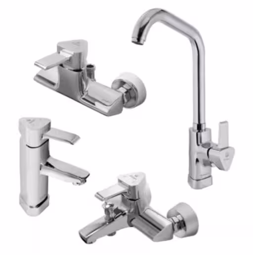 ست شیرالات شیبه مدل پانیذ کروم (ارسال رایگان)