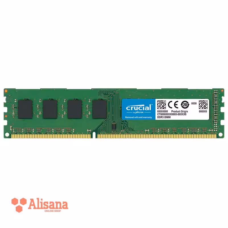 رم کامپیوتر کروشیال مدل CT51264BD160B C16FKD ظرفیت 4 گیگابایت DDR3 1600MHz CL11