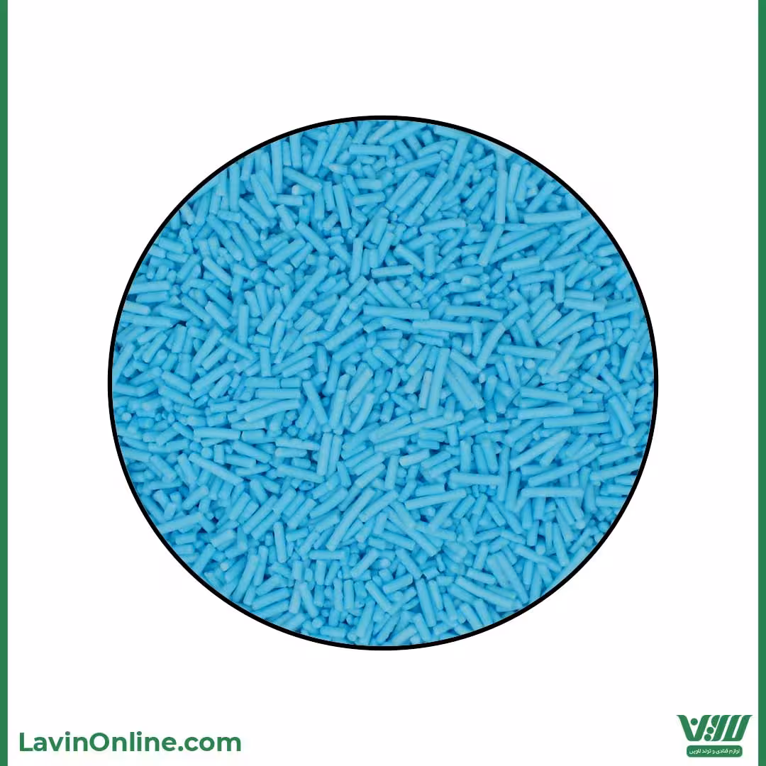 ترافل رشته ای آبی روشن