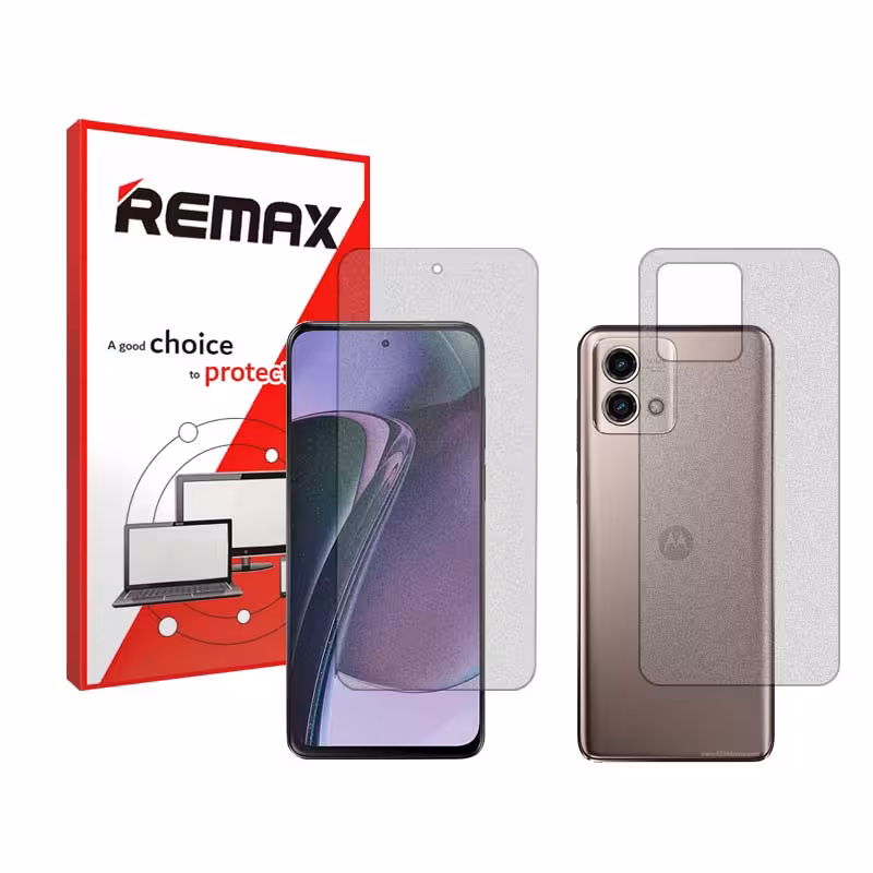 گلس صفحه نمایش و پشت گوشی موتورولا Moto G Stylus (2023) مدل هیدروژلی مات برند ریمکس کد SS