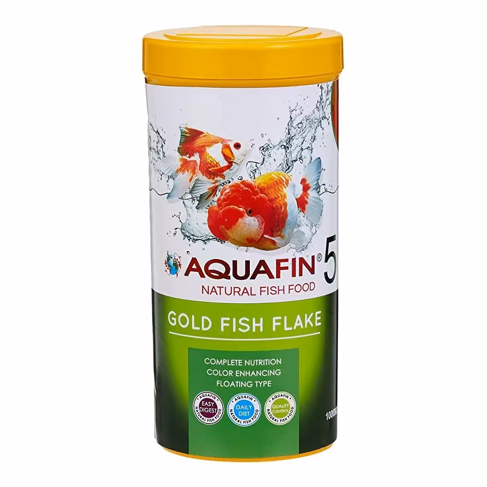 غذای ماهی آکوافین مدل Goldfish flake وزن 150 گرم