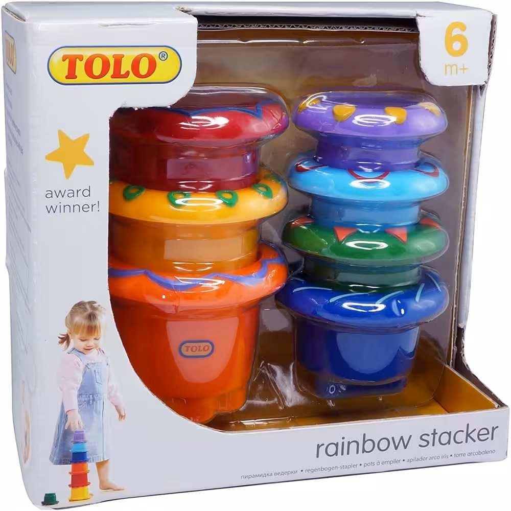 بازی استوانه رنگین کمانی Tolo rainbow stacker