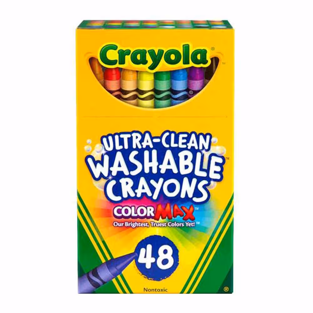 مداد شمعی قابلشستشو 48 رنگ کرایولا Crayola
