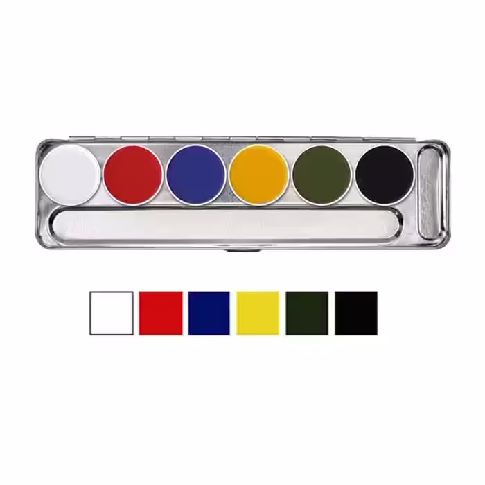 پالت 6 رنگ سوپرا کالر کریولان Kryolan Supracolor Palette
