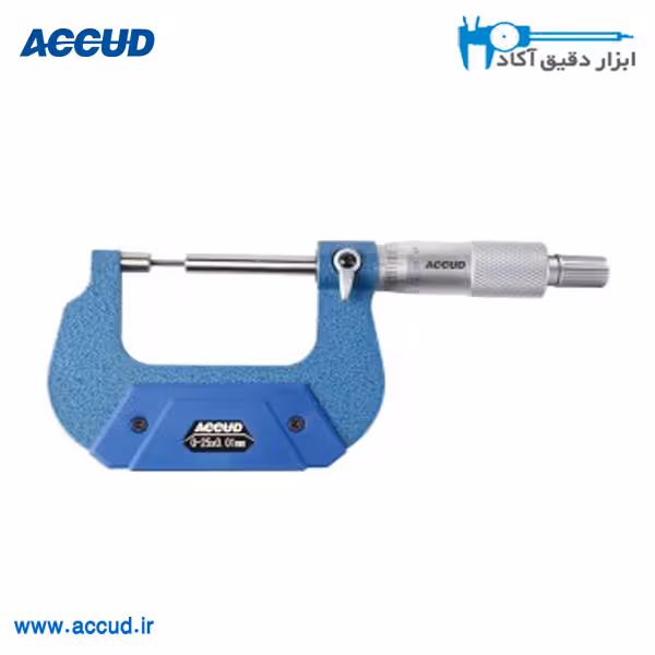 میکرومتر 25-0 (دو پله) (Accud) آکاد مدل 328-001-03