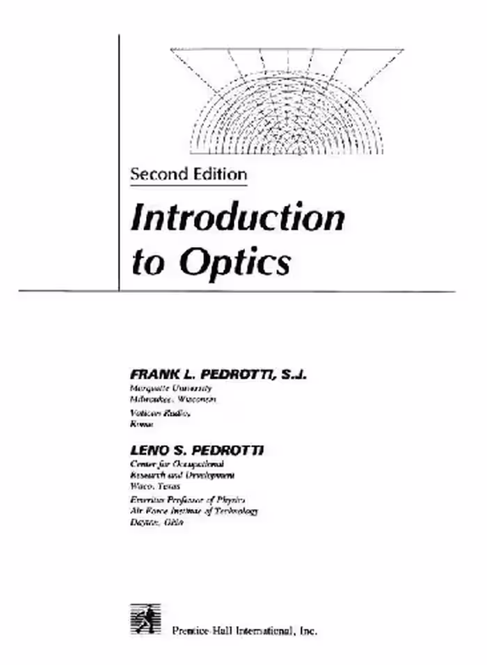 خرید و دانلود نسخه کامل کتاب Introduction to Optics