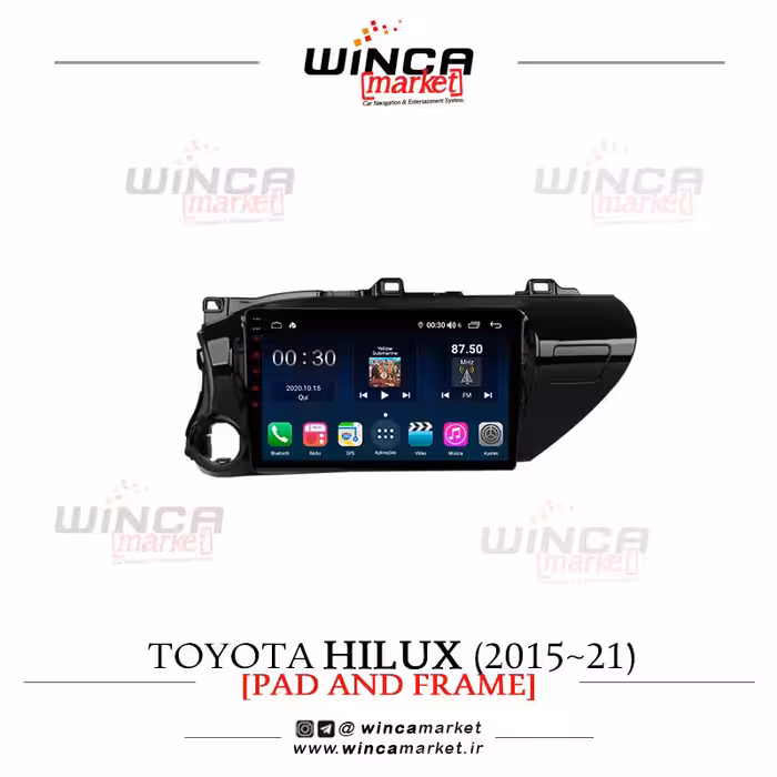 مانیتور اندروید تویوتا هایلوکس 2015-21 برند وینکا WINCA سری H