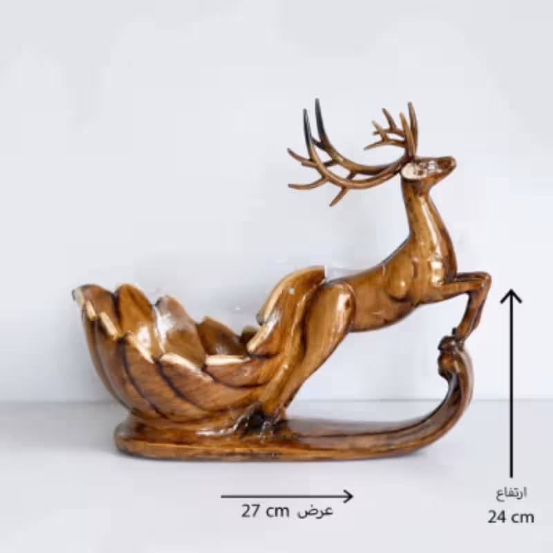 مجسمه دکوری شکلات خوری گوزن کد 101