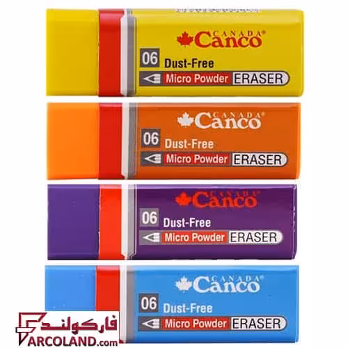 پاک کن رنگی کنکو Canco مدل میکرو پودر Micro Powder سایز بزرگ کد 06
