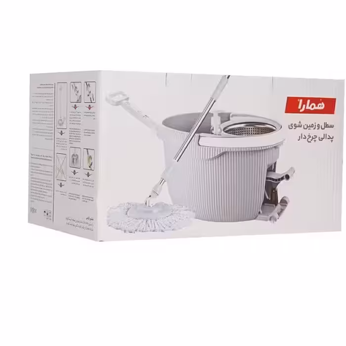 ست سطل و زمین شوی همارا مدل موپ چرخدار