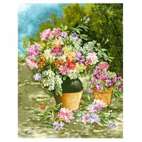 طرح گل وگلدان کد 25201