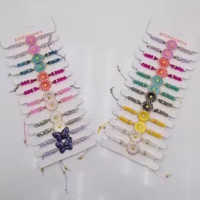 دستبند بابونه کریستال