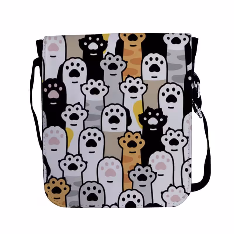 خرید و قیمت کیف دوشی طرح گربه کد 8253