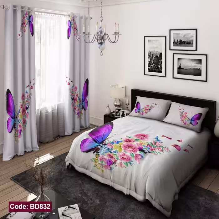 روتختی گل و پروانه کد BD832