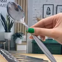 قاشق وچنگال 12عددی ضخیم درطرح مختلف