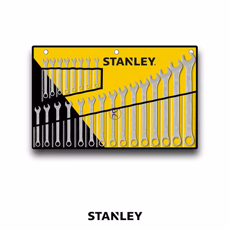 ست 23 تایی آچار تخت و رینگ مدل 336508 استنلی